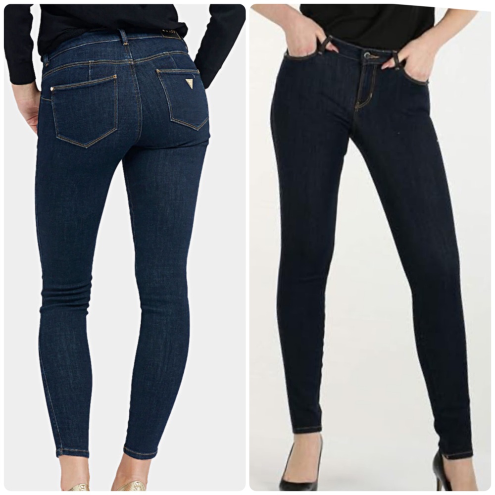 Guess Curvex X Navy Blue Skinny Jeans - Like New!